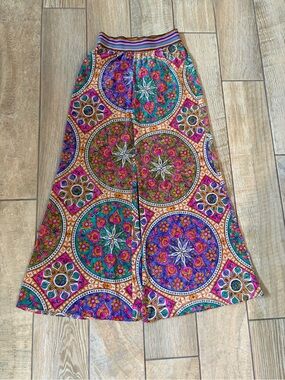 Calypso St. Barth Medallion Print Silk Pants